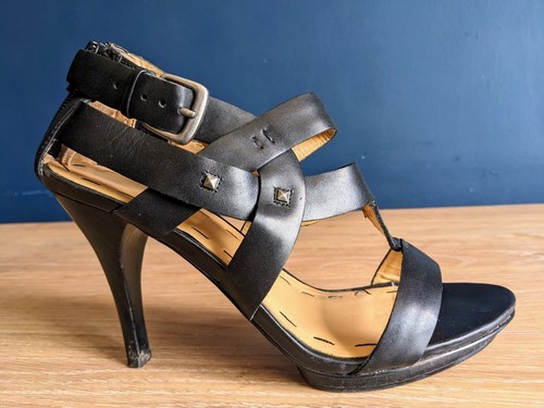 Black strappy ladies nine west - strappy,