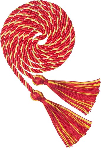 Graduation cords red gold - graduation, cords,