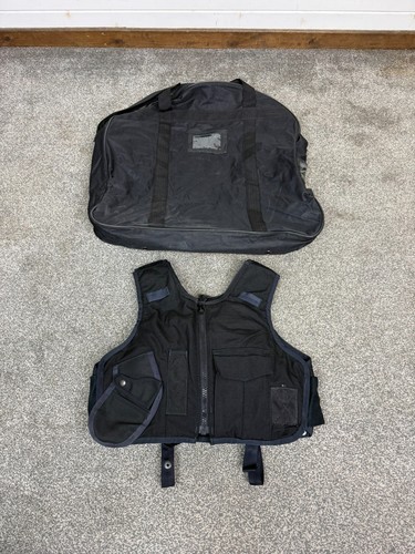 Black female body armour vest - black,