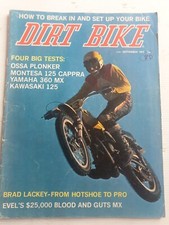 Dirt Bike Sep 72. Brad Lackey