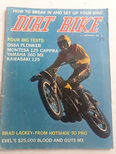 Dirt bike sep brad lackey - 72.,