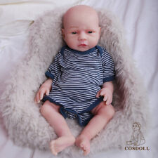 COSDOLL 18.5 inch Full Silicone Body Newborn Handmade Reborn Baby Dolls Boy Doll