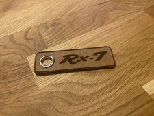 Mazda RX-7 RX7 Leather Keyring FB Font Style