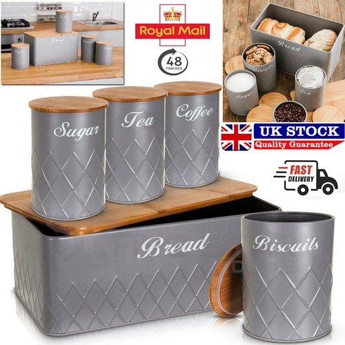 5pcs kitchen storage tins - 5pcs,