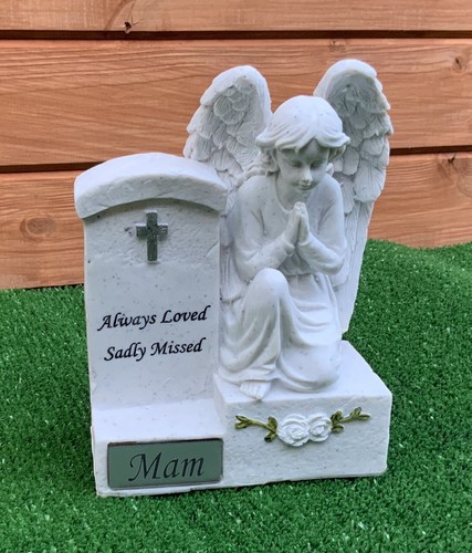 Angel headstone for - angel, mam