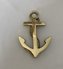 SOLID BRASS SHIPS ANCHOR DOOR