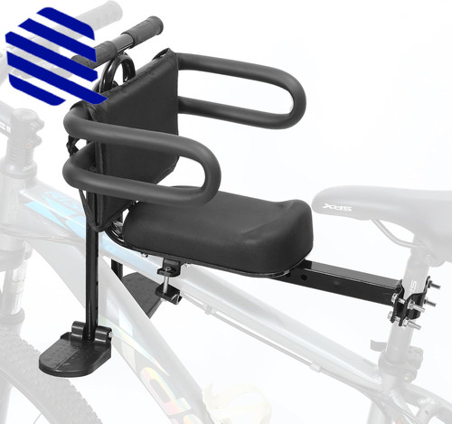 Kids bike seat front - front, mounted