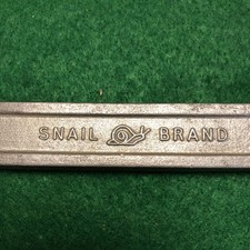 Vintage Snail Brand No 6 Spanner 1/2" x 7/16"W --- 9/16" x 1/2" BS