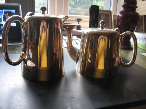 Teapot and coffee pot - pot, epns
