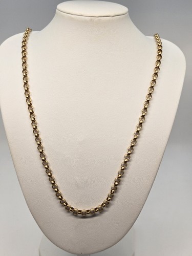 9ct gold belcher chain - 9ct,