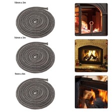 Easy Installation Fireplace Sealing Rope Stove Door Rope Black Gasket Cord