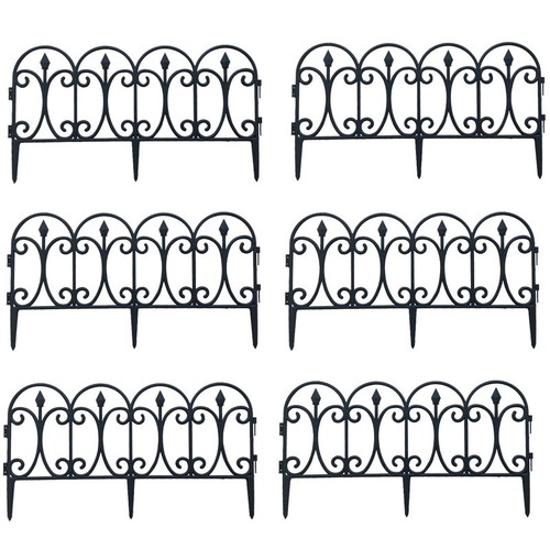 Black flexible garden lawn - flexible,