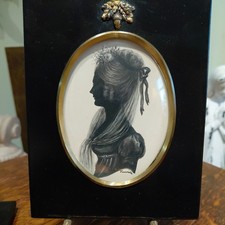 Vintage Miniature Silhouette