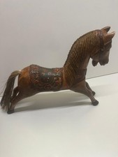 antique painted wooden  horse