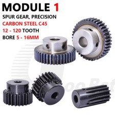 Mod 1 Spur Gear C45 Steel with