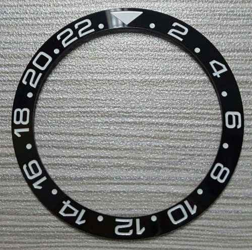Black ceramic bezel fits rolex - bezel,