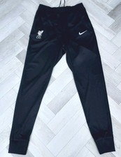 Liverpool FC Tracksuit Bottoms | Nike Men's BLACK   Football SMALL  BRAND NEW