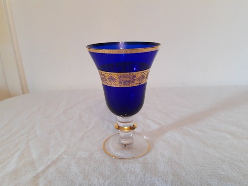 Interglass goblet cobalt - interglass, blue