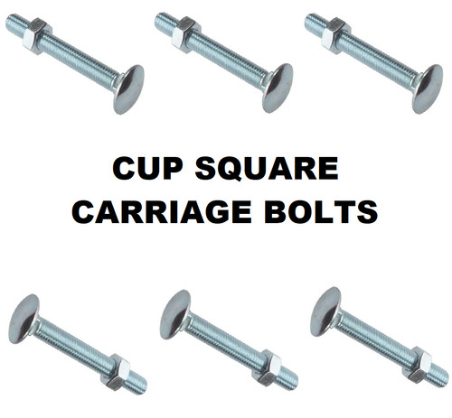 Carriage bolts with nuts - with,