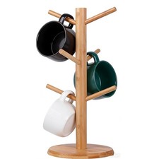 Mug Holder, Wooden Mug Rack