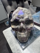 Large Sphalerite Crystal Skull Home Decor Ornaments Gift Halloween Goth Horror