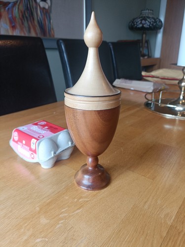 Turned wooden chalice - wooden,