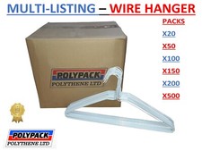 White Metal Wire Plain Hangers