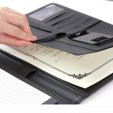 PU Leather Clipboard Folder Organiser Holder A4 Business Conference File Filofax