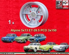 1 Cerchio Renault Alpine R8 R10 R12 Dauphine Ondine Floride Caravelle wheel