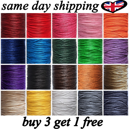 Waxed cotton cord 5m - cord, ,5m