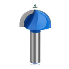 1/2"(12.7mm) Shank Core Box Router Bit Set Round Nose Cove Cutter 1"~2"