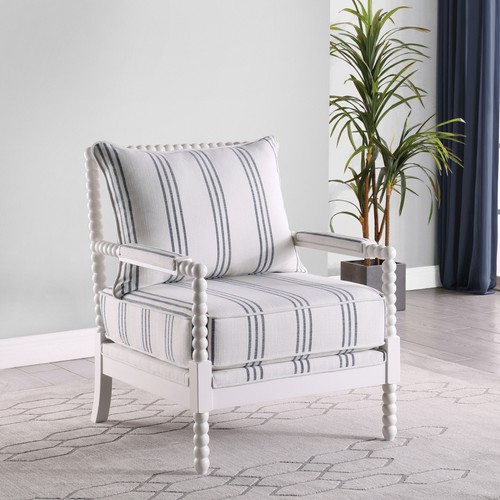 White navy stripe accent - white,
