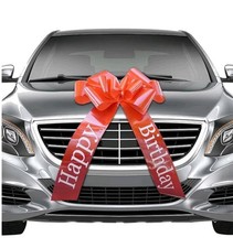 Big Red Car Bow Red, 30 inch