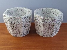 2 x purple / white terrazzo