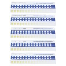 5pcs Teeth Whitening Shade Guide Household Tooth Shade Chart Comparing Card BAJ