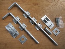 Gate Garage Drop Bolt Long Strong Heavy Duty Shed Barn Stable Galvanised