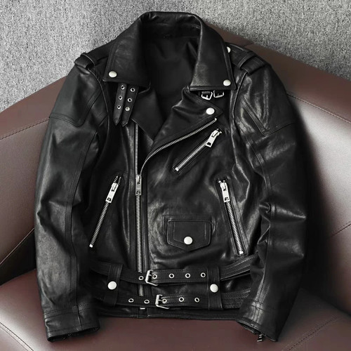 Men motorcycle leather - motorcycle,