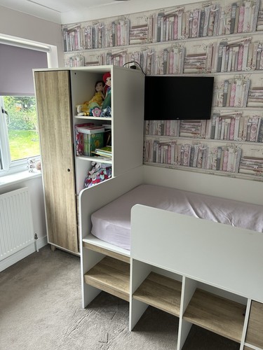 Mid sleeper bed with - mid, wardrobe