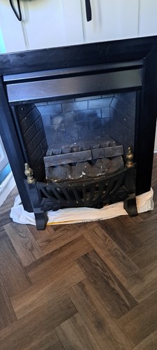 Coal effect gas fire cast - coal,
