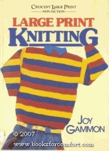 Large print knitting - large,