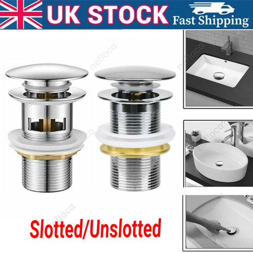 Chrome unslotted slotted click - chrome, unslotted/slotted