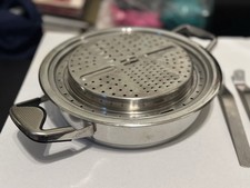 Zepter Stainless Steel Casserole Griller & Thermo  Lid Cover 11" & Grater NEW!