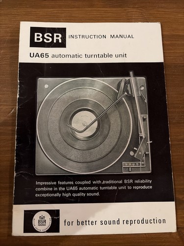 Ua65 bsr monarch turntable - ua65,