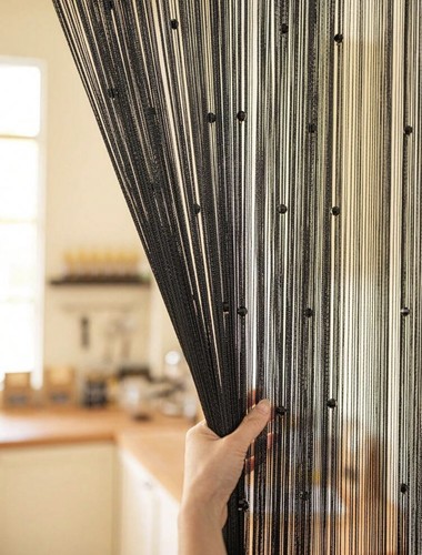 Beaded string door curtain - beaded,
