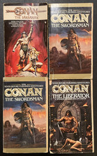 Robert E Howard Conan Bantam Books Lot Barbarian Swordsman Liberator 4 books