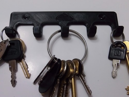 Black key holder hooks - key,
