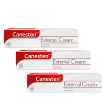 3x Canesten Thrush Cream (Box May Vary)  -20g - 2% Pharmacy only medication (P).