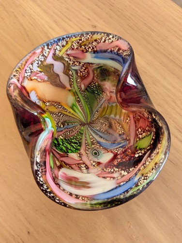 Murano art glass bowl - murano, avem