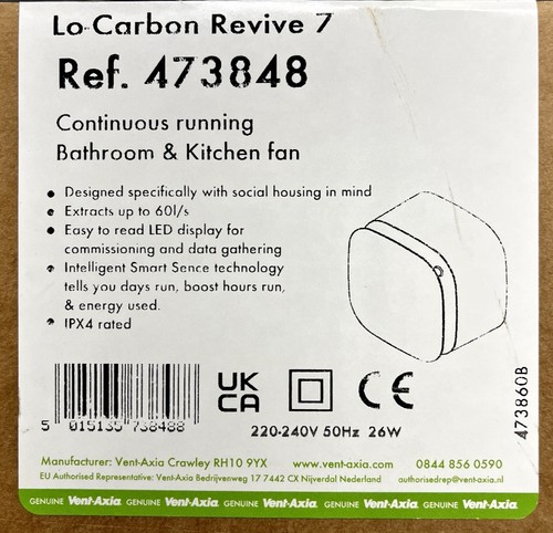 Vent axia carbon revive 7 - vent,