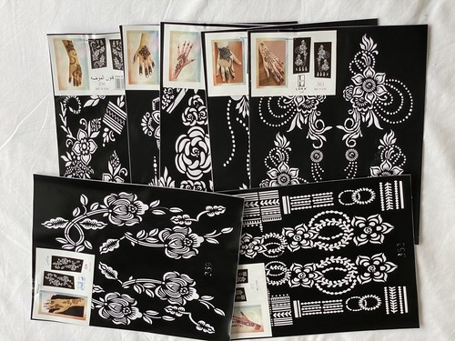 New henna stencil mehndi - new,